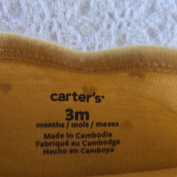 Carters Baby Girl "Daddys Little girl" Hearts Long Sleeve Snap Romper 3 months - Picture 3 of 5